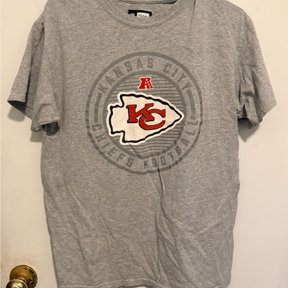 Kansas City Chiefs Gray Short Sleeve T-Shirt